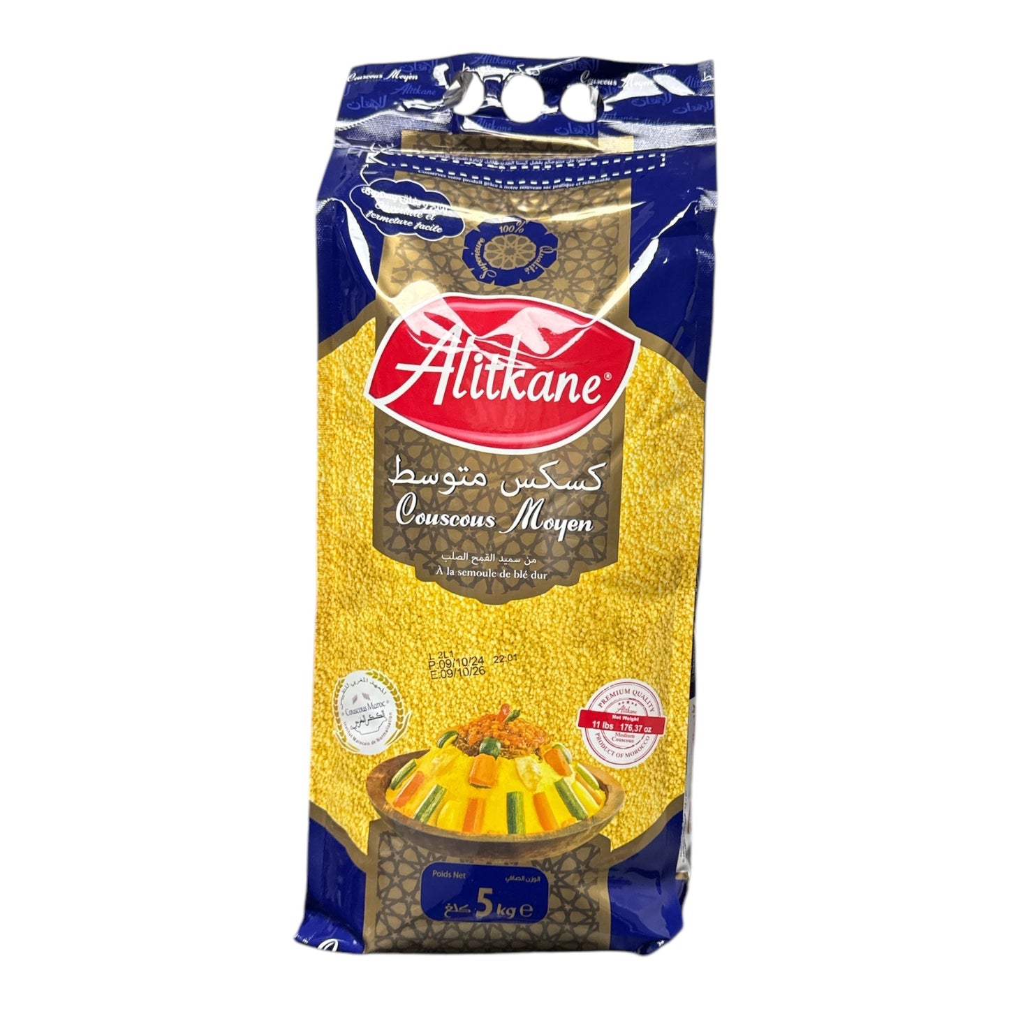 Alitkane Couscous Moyen 5Kg