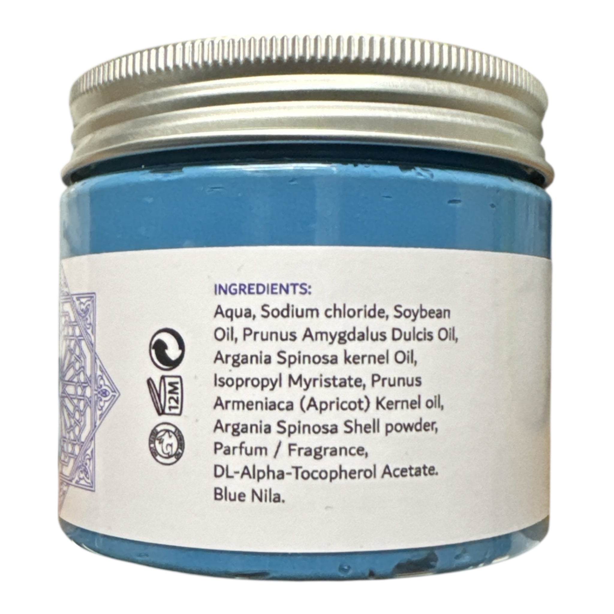 Amourganic Argan Face Mask with Blue Nila Tabrima – 150g | Made in Morocco