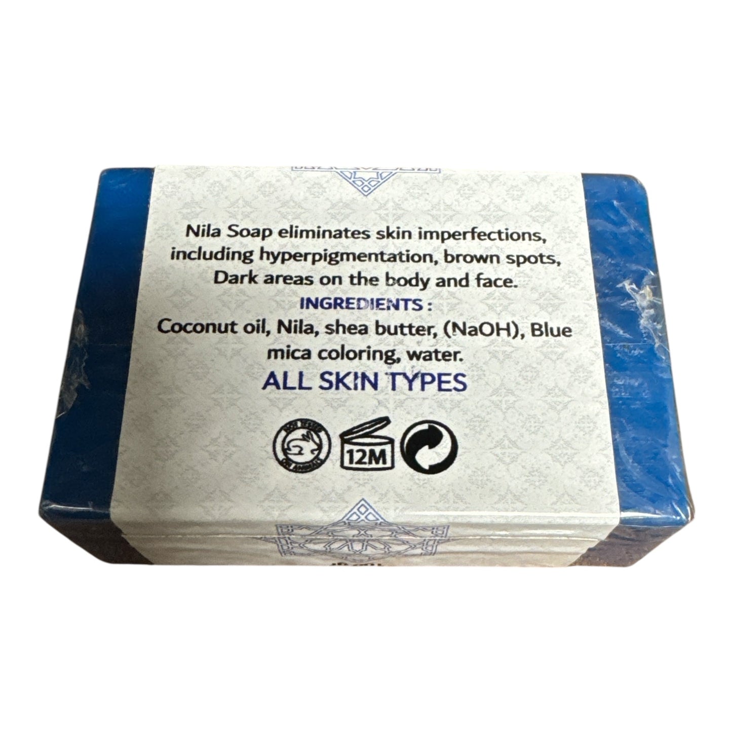 Savon Nila Amourganic à l'huile d'argan – Savon bleu marocain (100g)