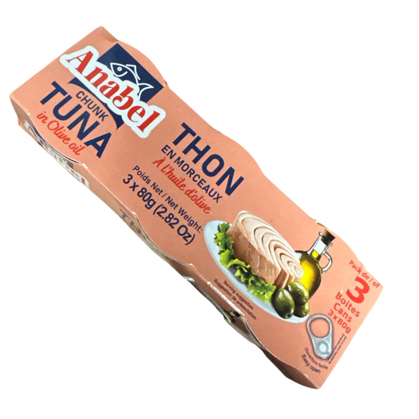 Anabel Thon en Morceaux à l'Huile d'Olive 3x80g