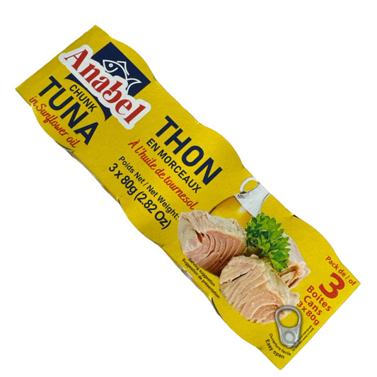 Anabel Thon à l'huile de tournesol 3x80g