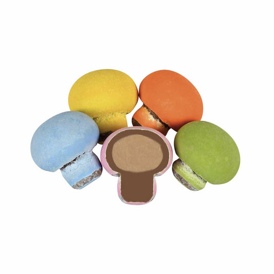 Artisan Colorful Mini Mushroom-Shaped Chocolate Dragees