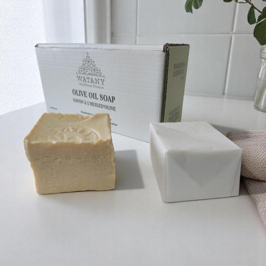 Savon Naturel à l'Huile d'Olive – Savon de Castille Fait Main, Savon pour les Mains & Gel Douche pour Peaux Sèches