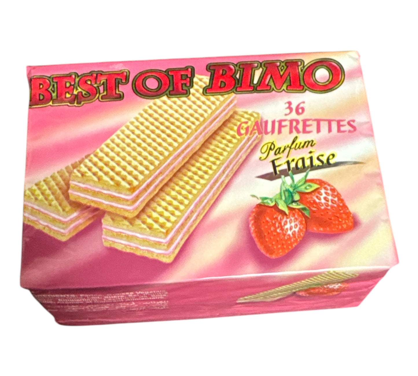 Bimo Best of Bimo Gaufrettes saveur fraise 200g