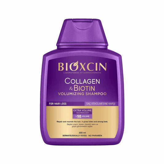 Bioxcin Collagen & Biotin Volumizing Shampoo – 300 ml | For Fine & Flat Hair