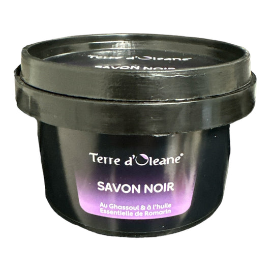 Savon Noir Naturel au Ghassoul et à l'Huile de Romarin 250g