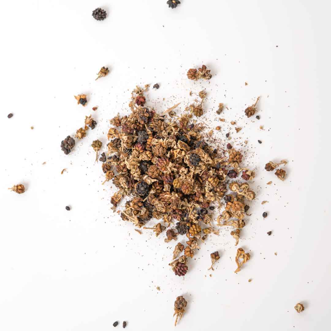 Blackberry Citrus Herbal Tea – Rayhana Organics – Dried Fruit Blossoms