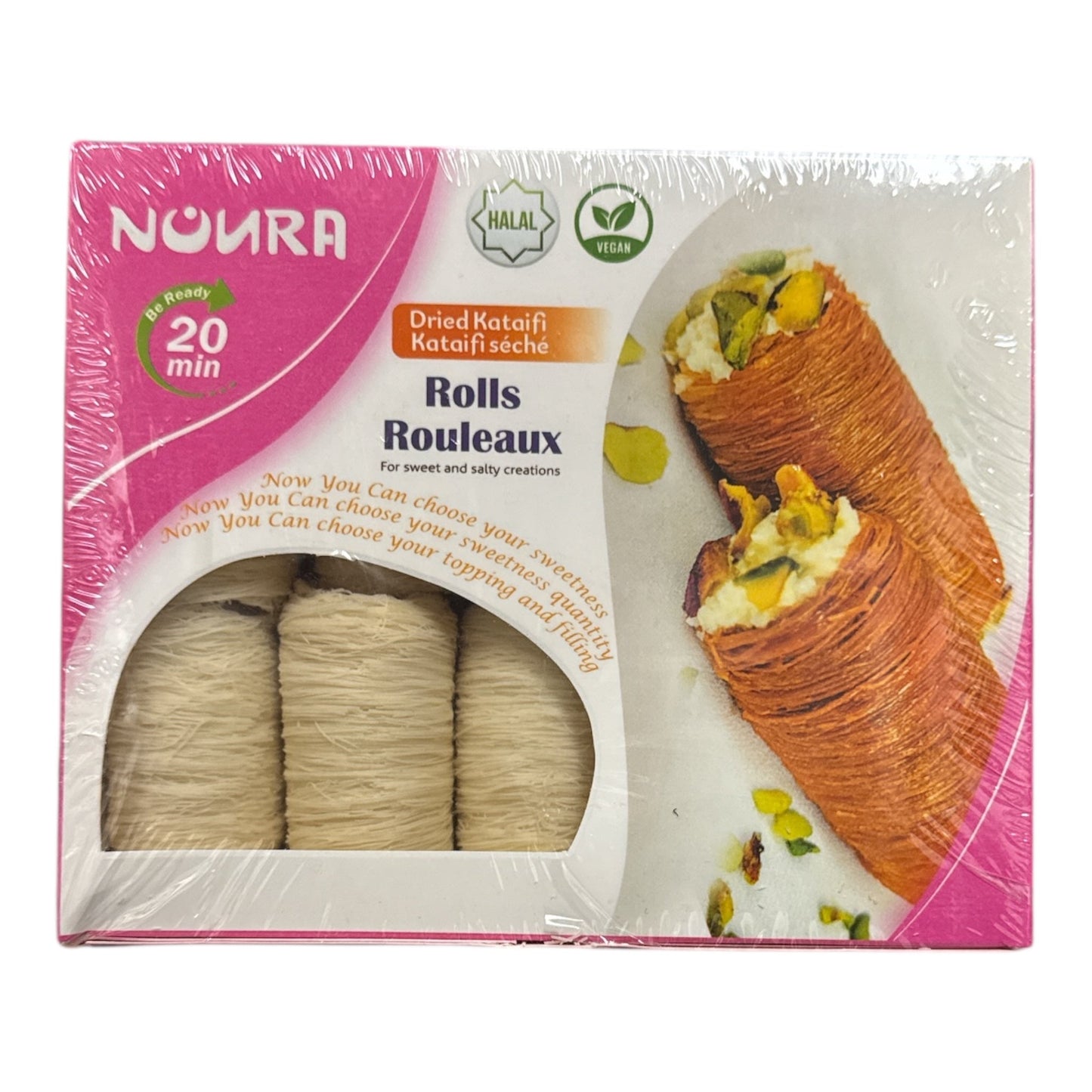 Rouleaux de Kunafa Séchés Noura 20 pièces