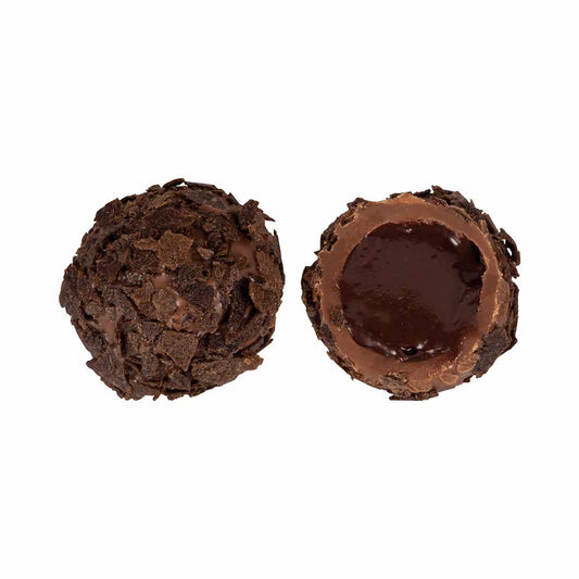 Cocoa Nibs Coated Chocolate Truffles