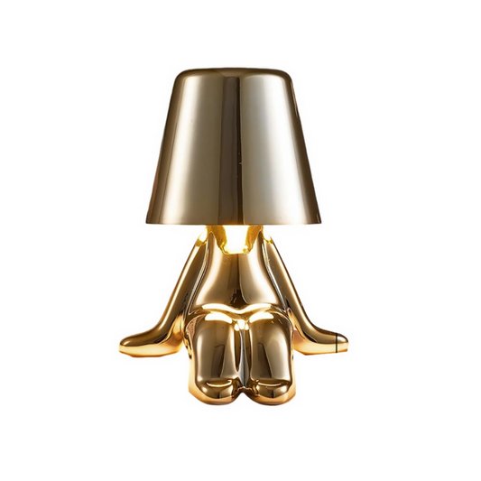 Anyhouz Hotel Lightning Lamp Rechargeable Gold Little Man