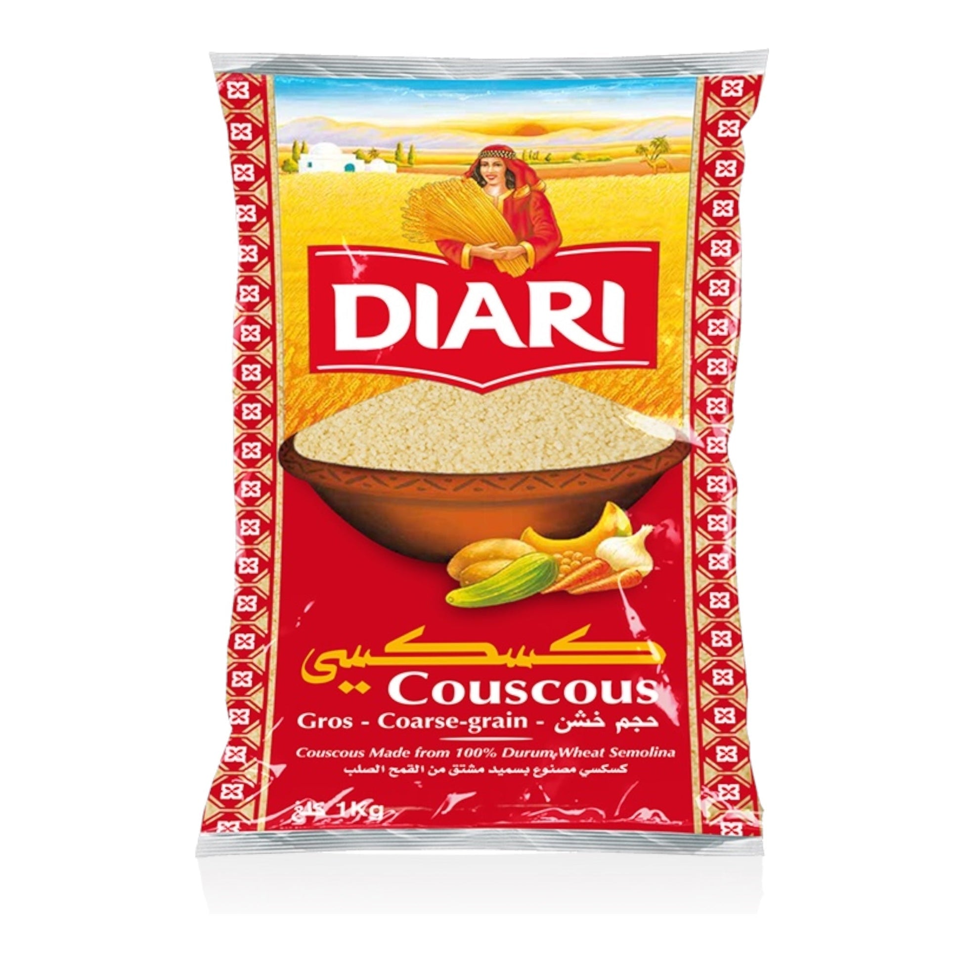 Buy DIARI Tunisian Couscous Coarse 1kg online - ZaytunaMart.ca