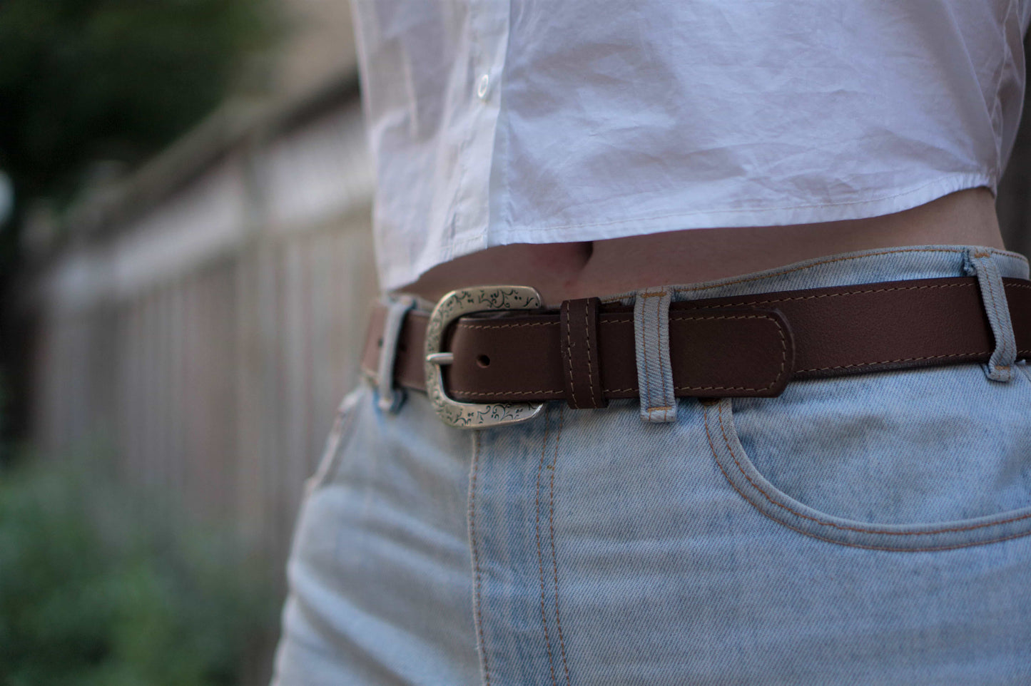 Jolene - Western Full Grain Leather Belt Made in Canada