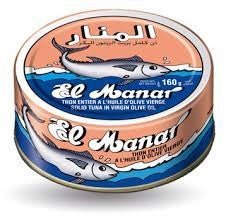 Thon EL MANAR à l'huile d'olive 160g