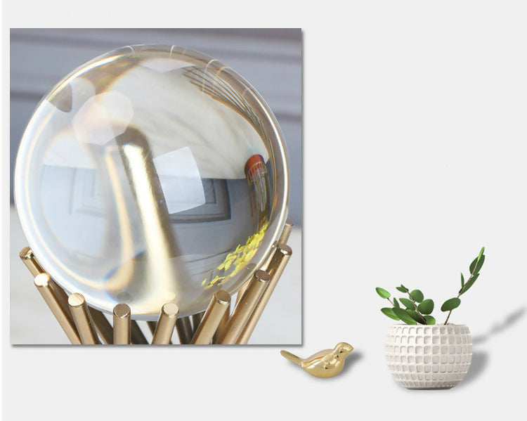 Anyhouz Crystal Ball Tabletop Home Decor Modern Art