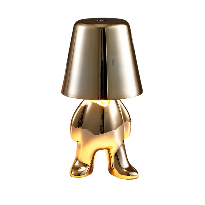 Anyhouz Hotel Lightning Lamp Rechargeable Gold Little Man