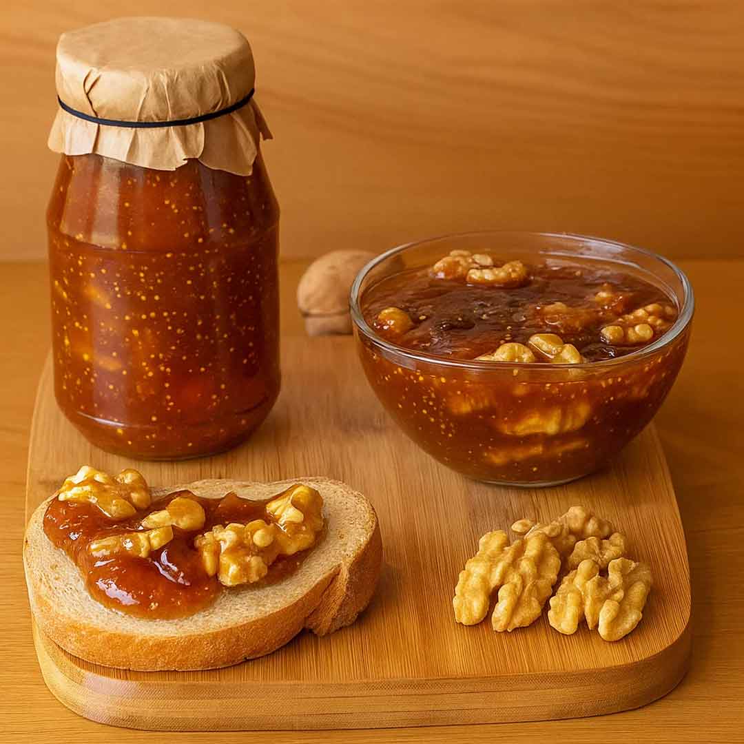 Sugar-Free Fig Jam with Walnuts – 300g