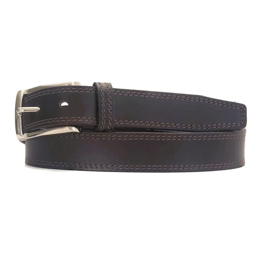 The Milestone Belt - Brown Formal 100% Real Leather Belt Made in Canada