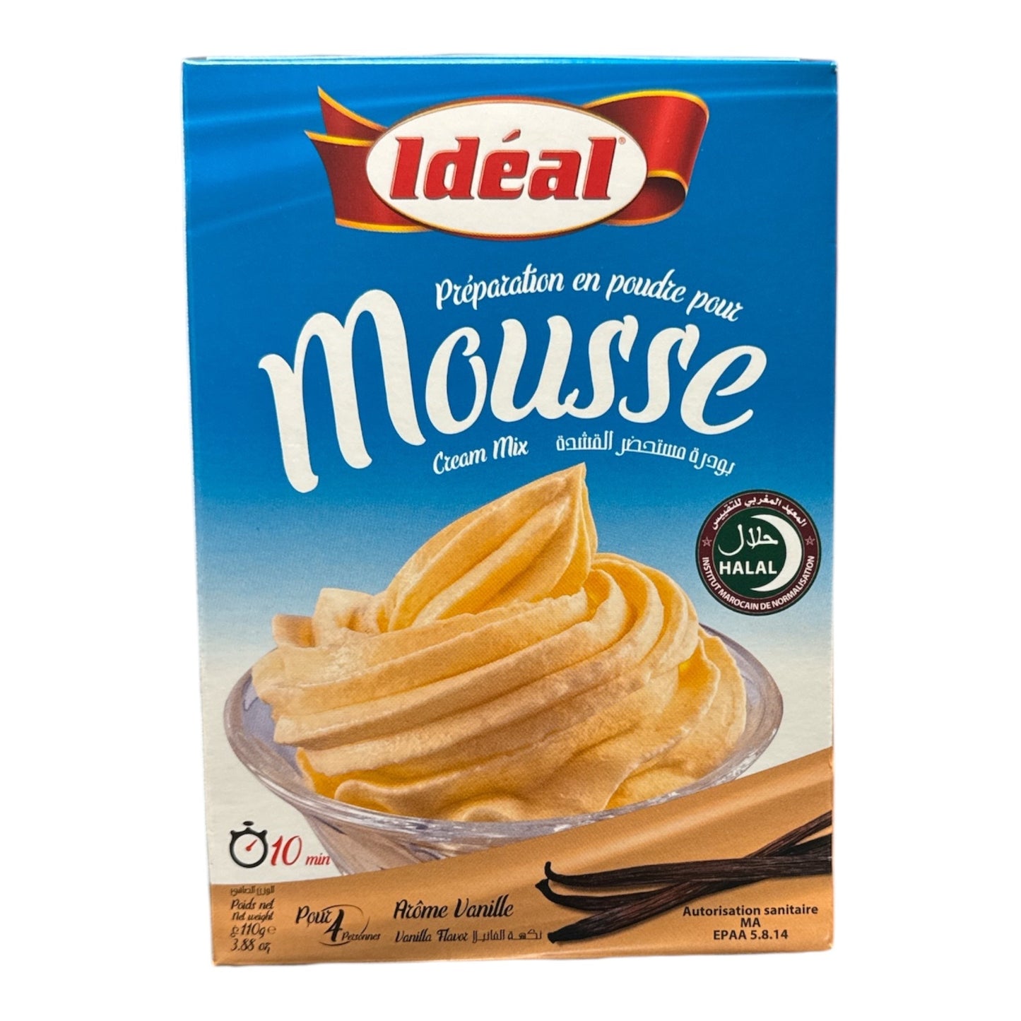 Préparation pour Crème Mousse Idéal Vanille – 110g