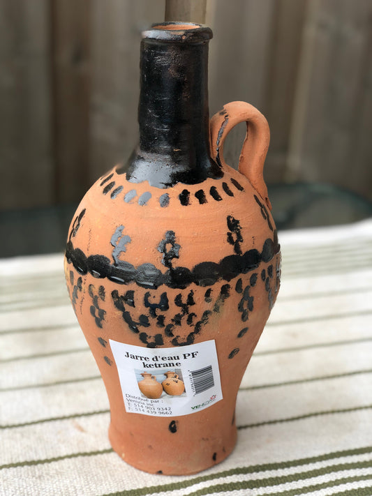 '-- Jarre en Argile Décoré Grand Format (Decorated Clay Jug Large Size) --