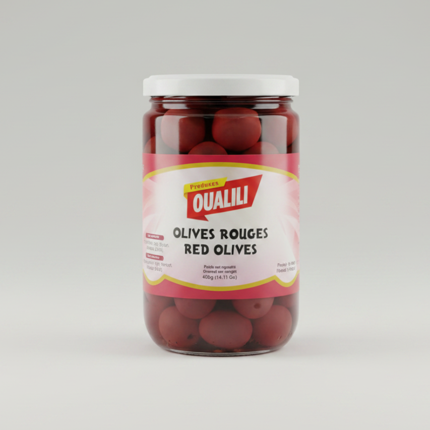 OUALILI Red Olives 400g