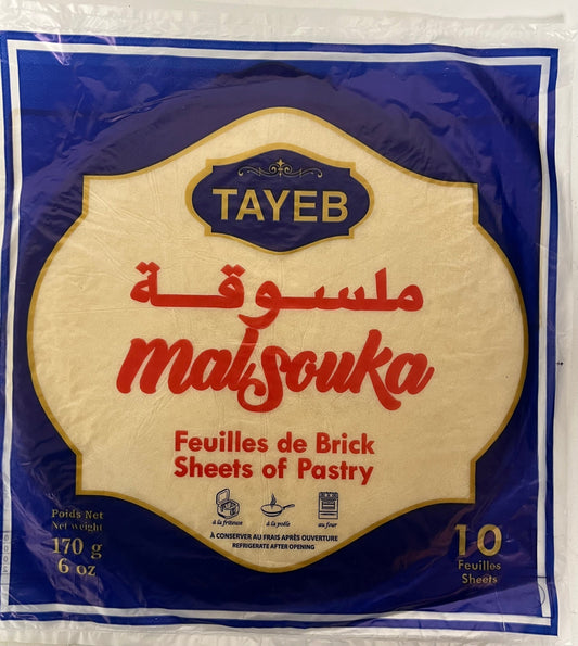 Feuilles de bricks Tayeb Malsouka Dioul 10 feuilles (170 g)