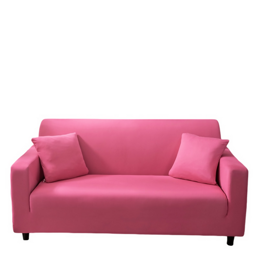 Anyhouz Sofa Cover Plain Rose Red Style and Protection