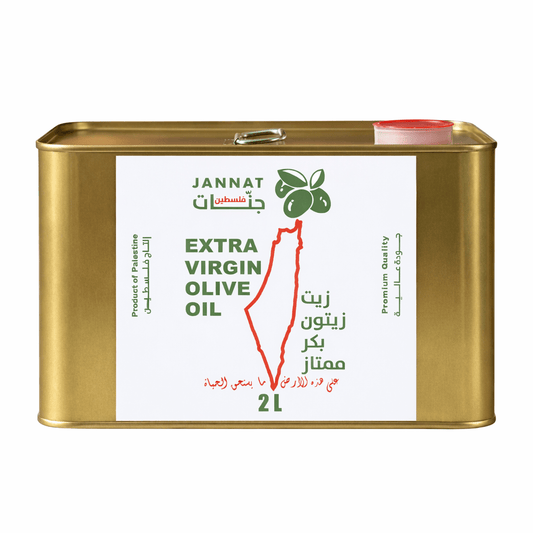 Jannat Extra Virgin Olive Oil – 2L Tin (Product of Palestine)