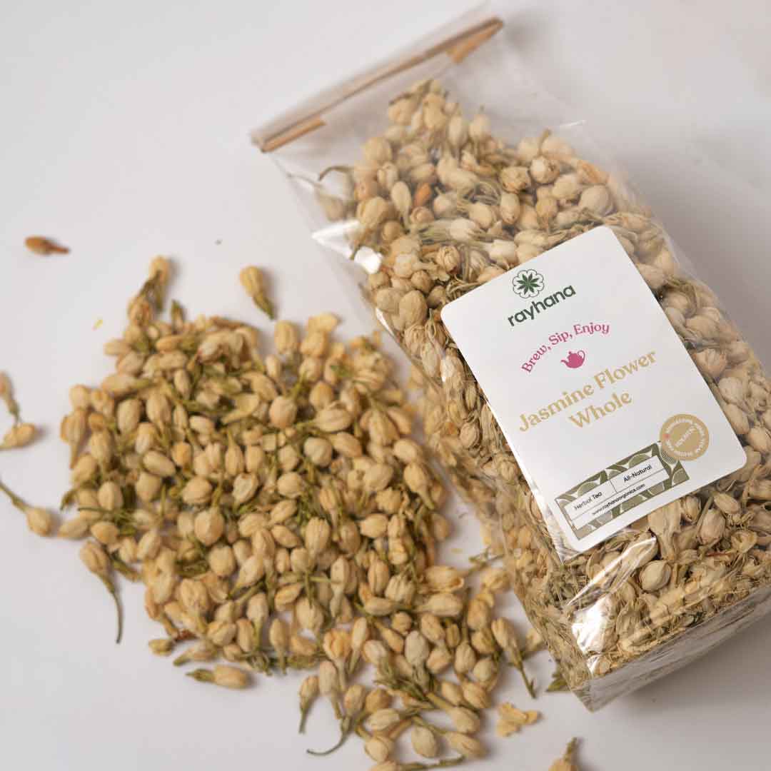 Jasmine Flower – Whole Dried Blossoms by Rayhana Organics