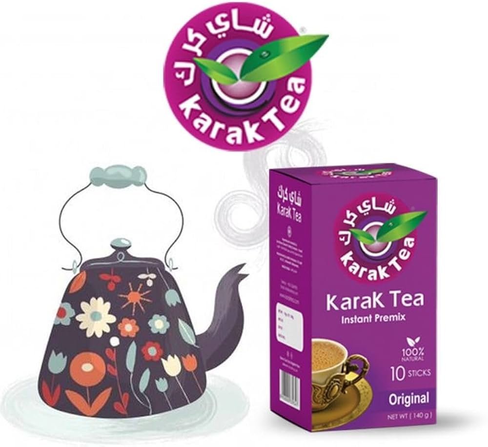 Préparation instantanée Karak Tea Original Chai - Lot de 5 (10 sachets chacun)