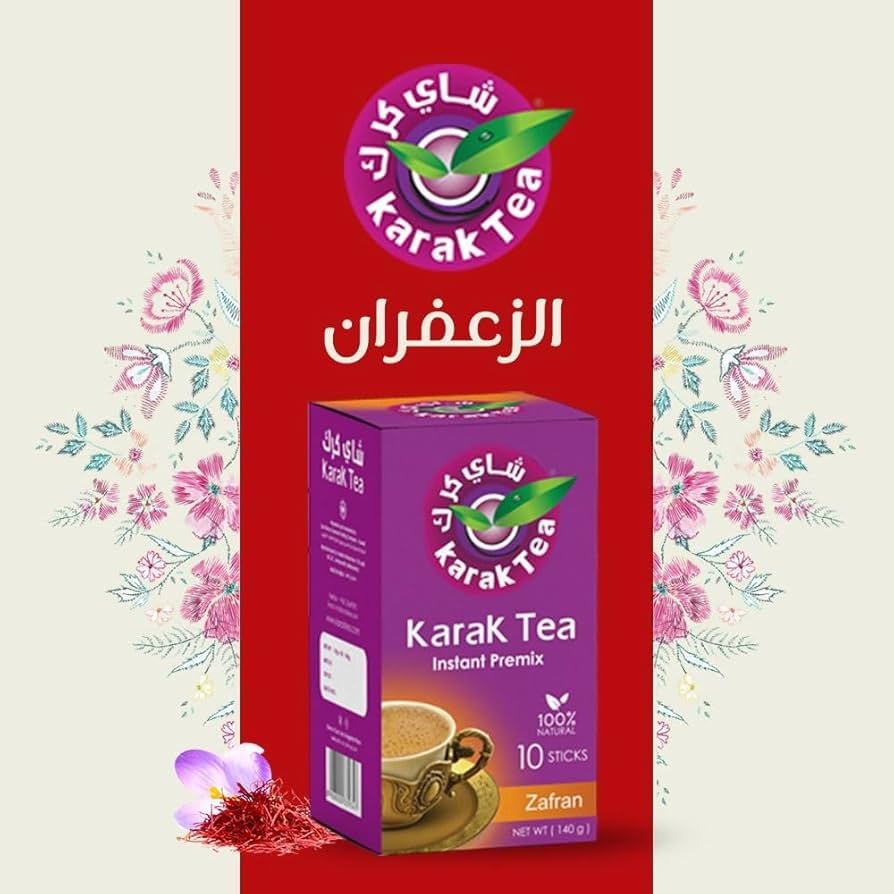 Karak Tea Instant Premix with Safran - 10 x 20g Sachets