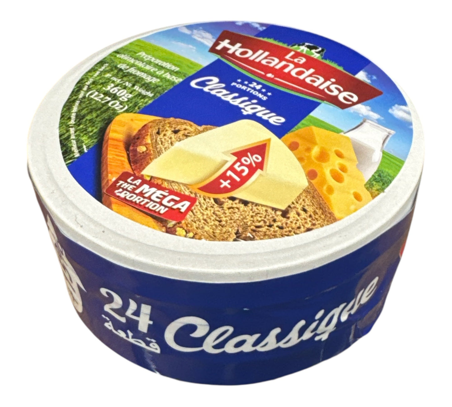 La Hollandaise Halal classique Spread Cheese 24P 360g - ZaytunaMart.ca