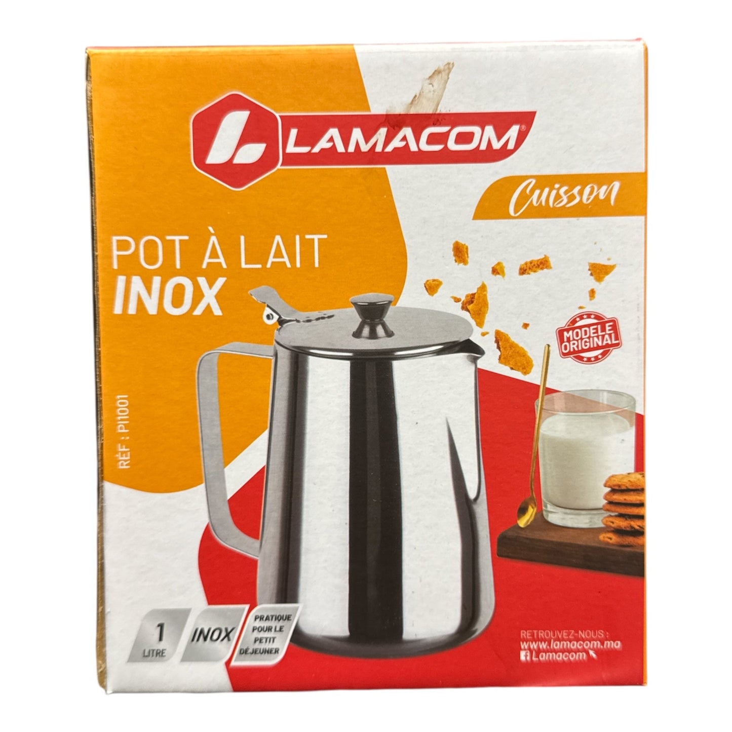 Casserole à lait Lamacom en acier inoxydable 1 L