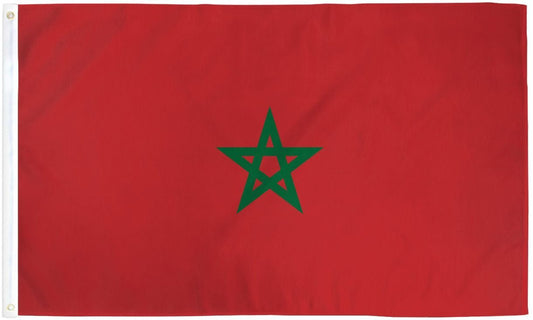 Large Morocco Flag Polyester 3’x5’ (90x150cm) Flag ZaytunaMart.ca