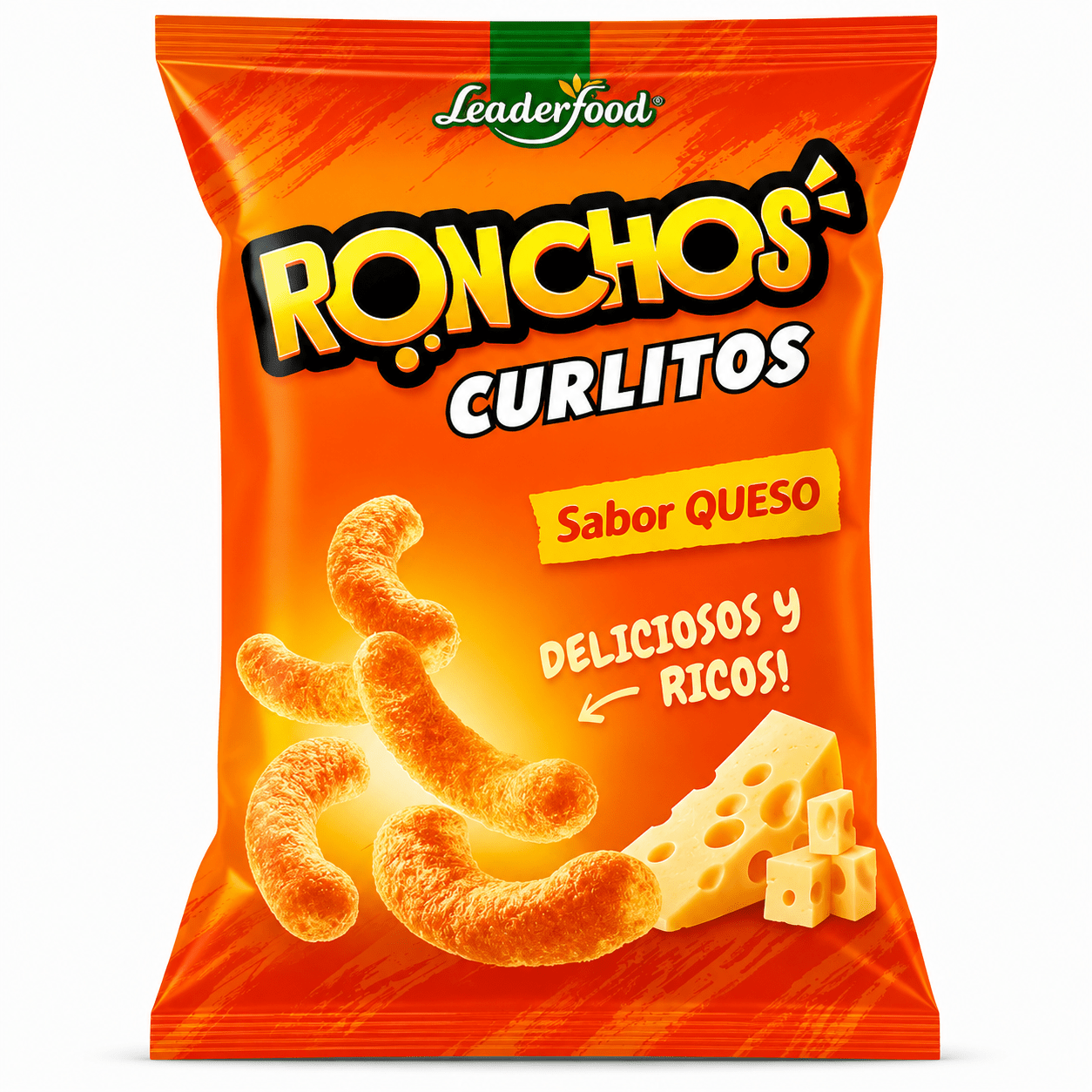 Leader Food Ronchos Curlitos Saveur Fromage Queao 100g 80g