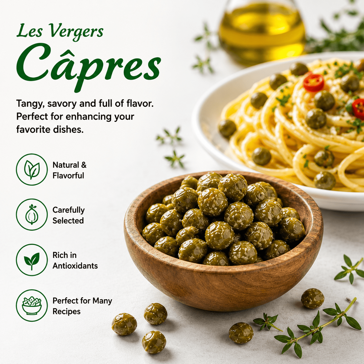 Câpres Marinées Vergers 210g