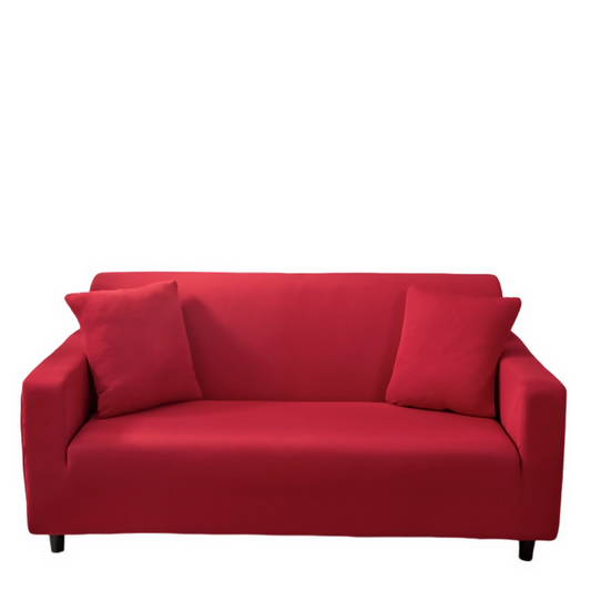 Anyhouz Sofa Cover Plain Red Style and Protection