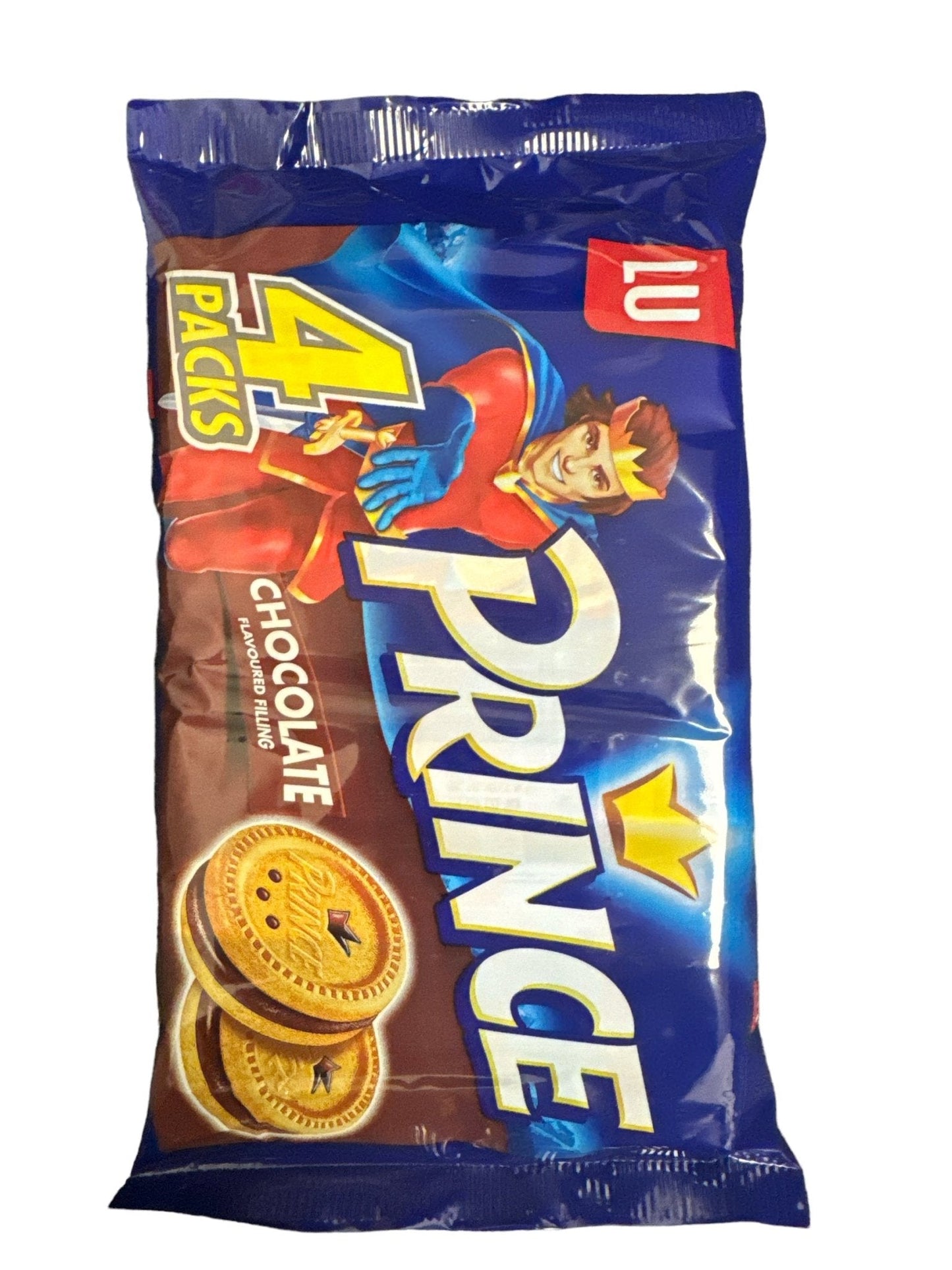 LU Choco Prince Biscuits Sandwich Chocolat Lot de 4x60g