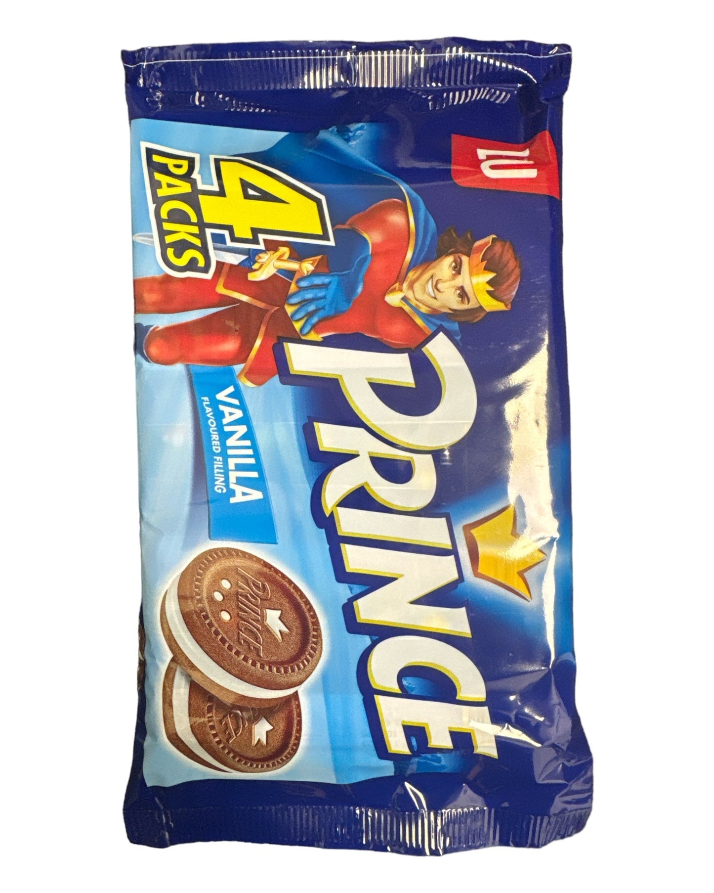 LU Choco Prince Biscuits Sandwich Vanille Lot de 4x60g