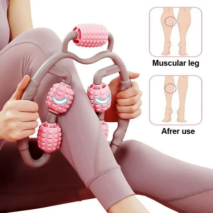 AnyfitLeg Massager 360 Degrees Muscle Relaxation Roller Ring Clamp Stick Body Shaping