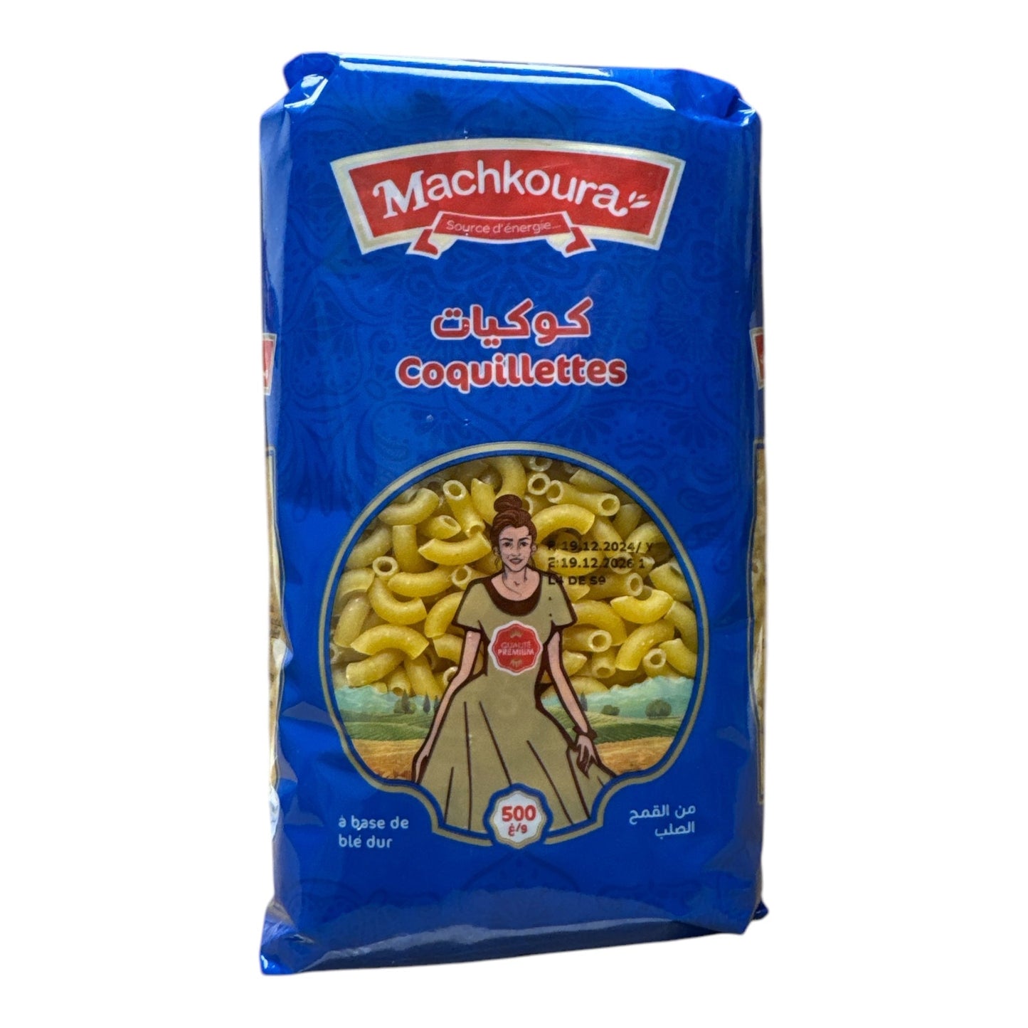 Machkoura Pâtes Coquillettes Coudes 500g