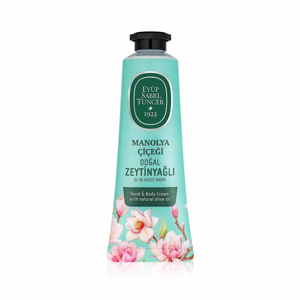 Magnolia Flower Olive Oil Hand & Body Cream – 50 ml | Elegant Hydration & Floral Softness