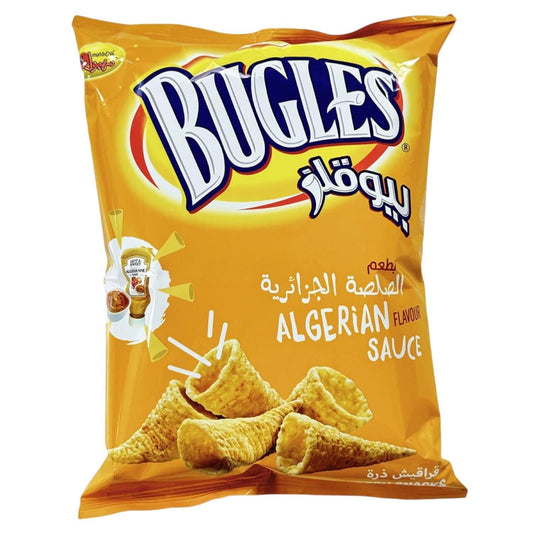 Mahboul BUGLES Corn Snack with Algerian Sauce Flavour (120g) Chips ZaytunaMart.ca