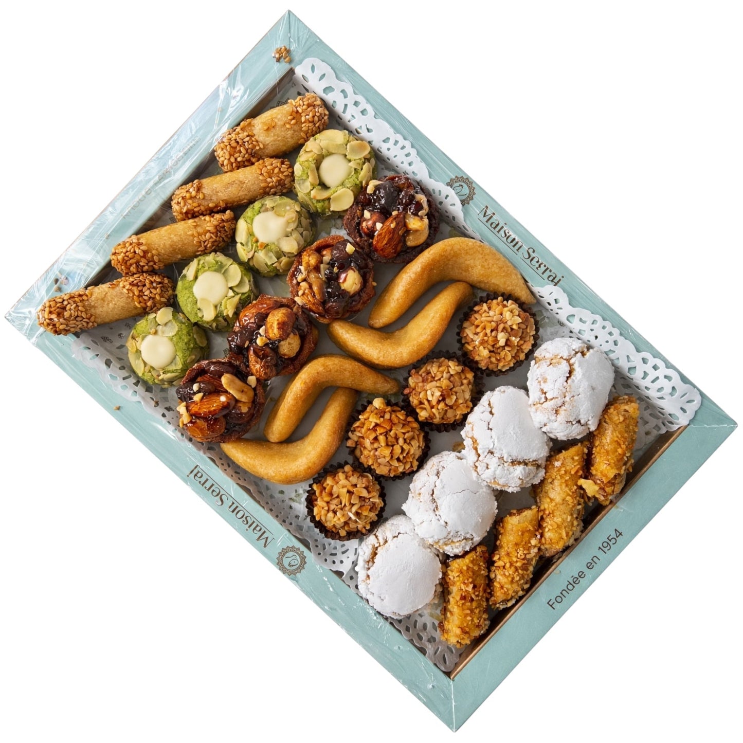 Maison Serraj Moroccan Gateaux Almond Mixed Plateau Beldi Varié 1.2g