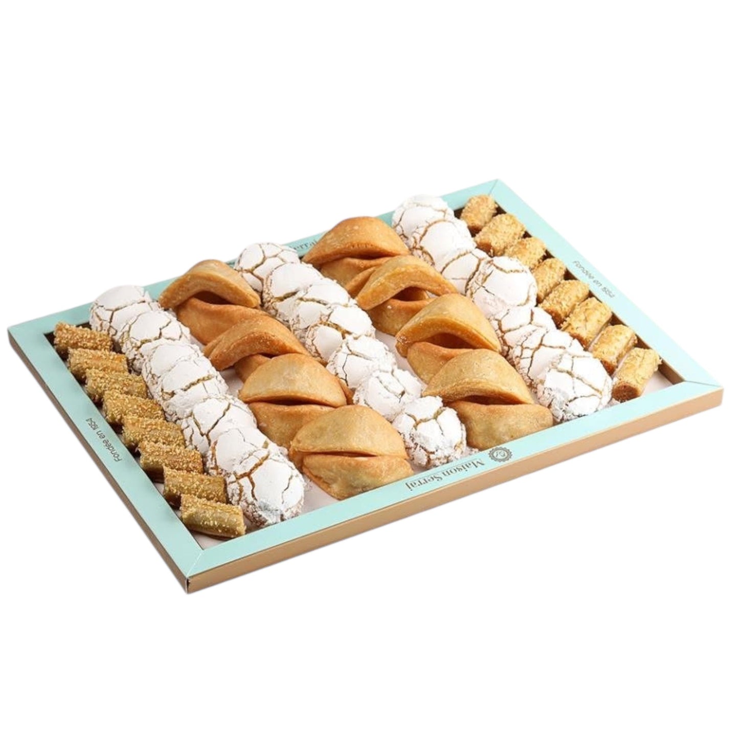 Maison Serraj Gâteaux marocains Plateau mixte aux amandes traditionnels 1,2g