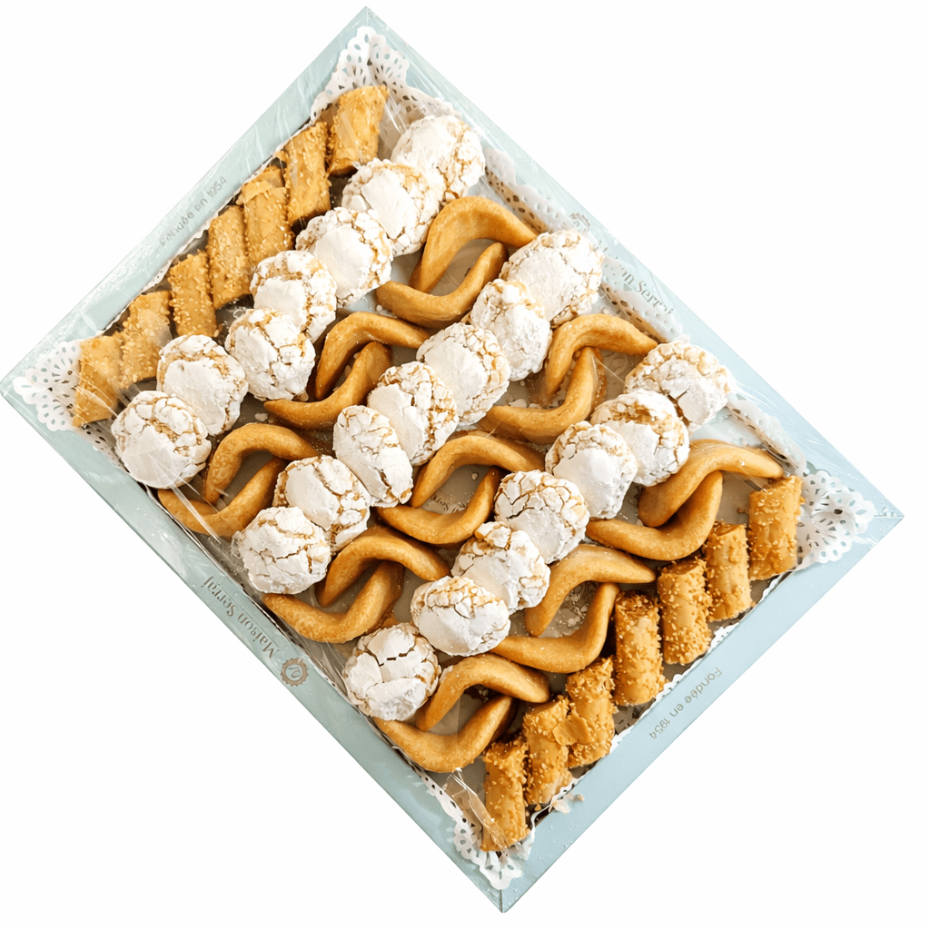 Maison Serraj Gâteaux marocains Plateau mixte aux amandes traditionnels 1,2g