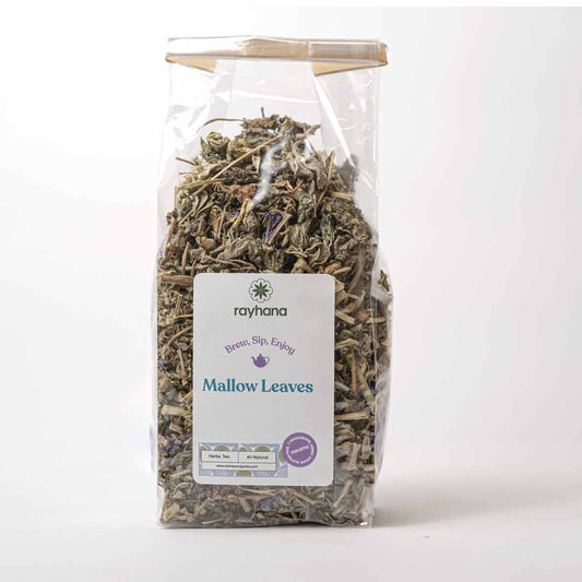 Mallow Leaves Herbal Tea – Rayhana Organics – Whole Cut Leaves
