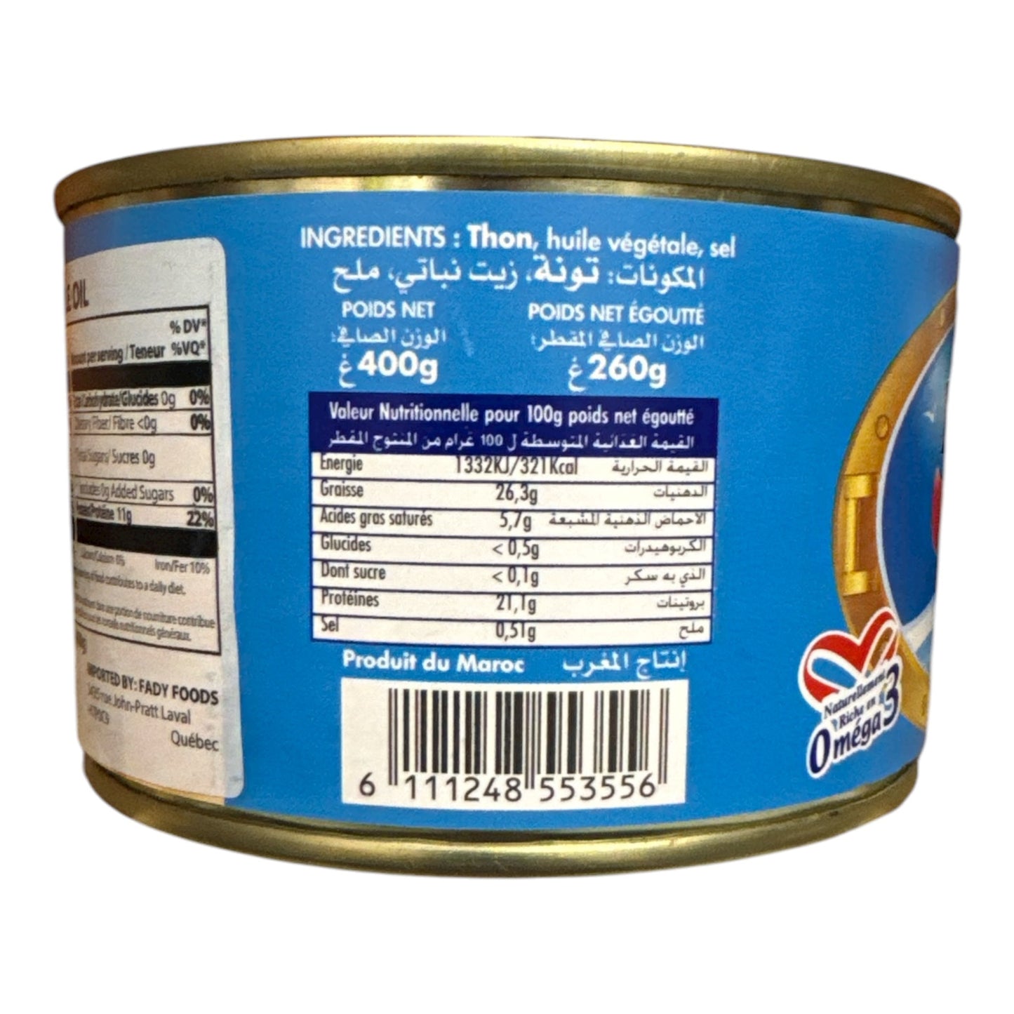 Filet de thon Mario aux légumes 400g