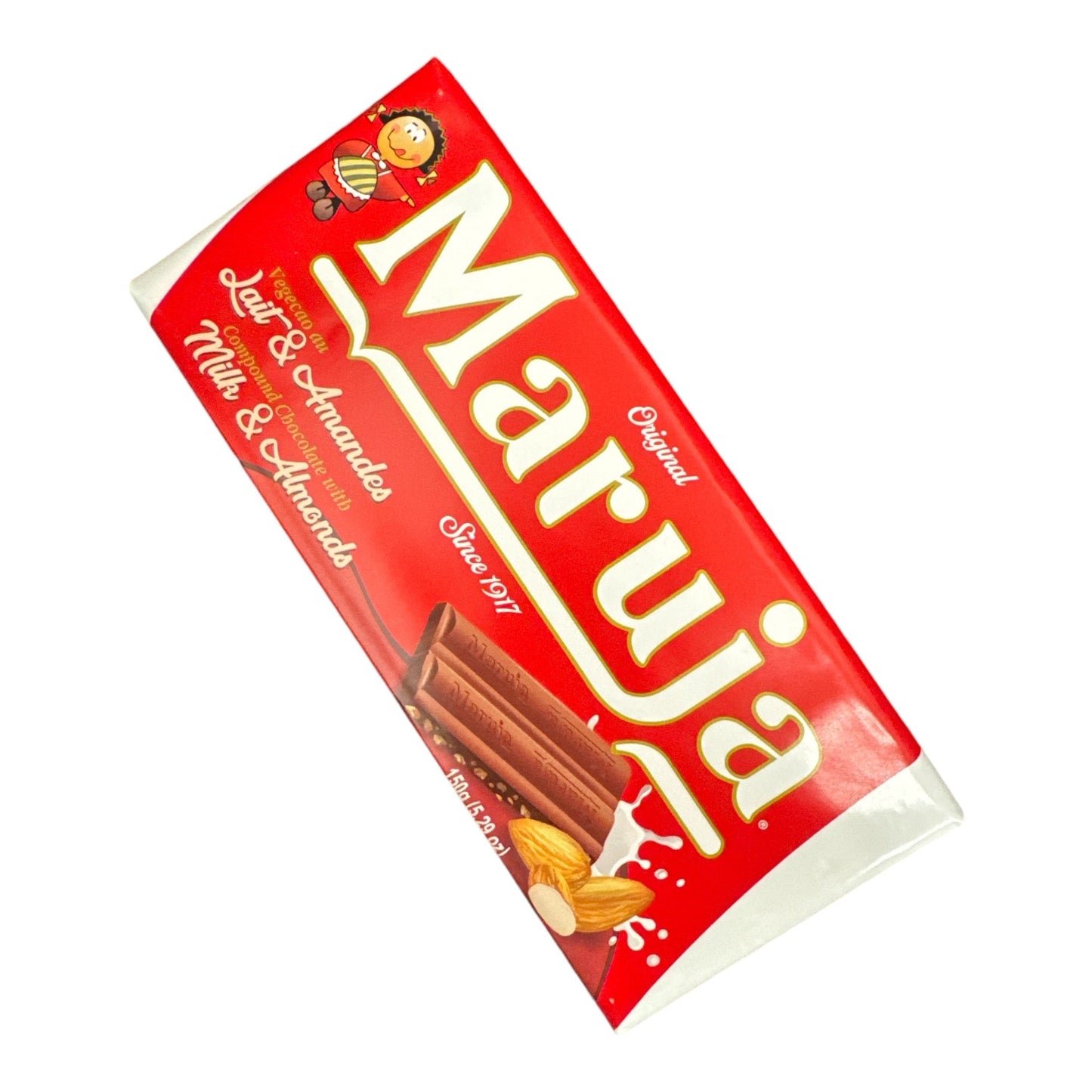 Tablette de Chocolat Maruja aux Amandes - Lot de 5x150g