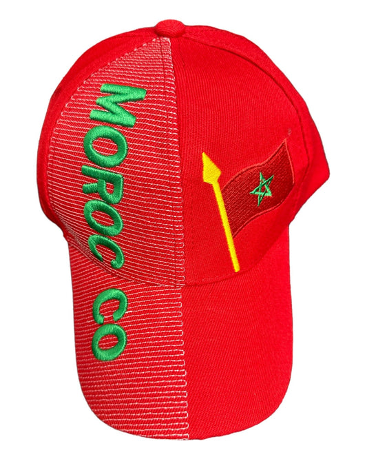 Casquette drapeau Maroc