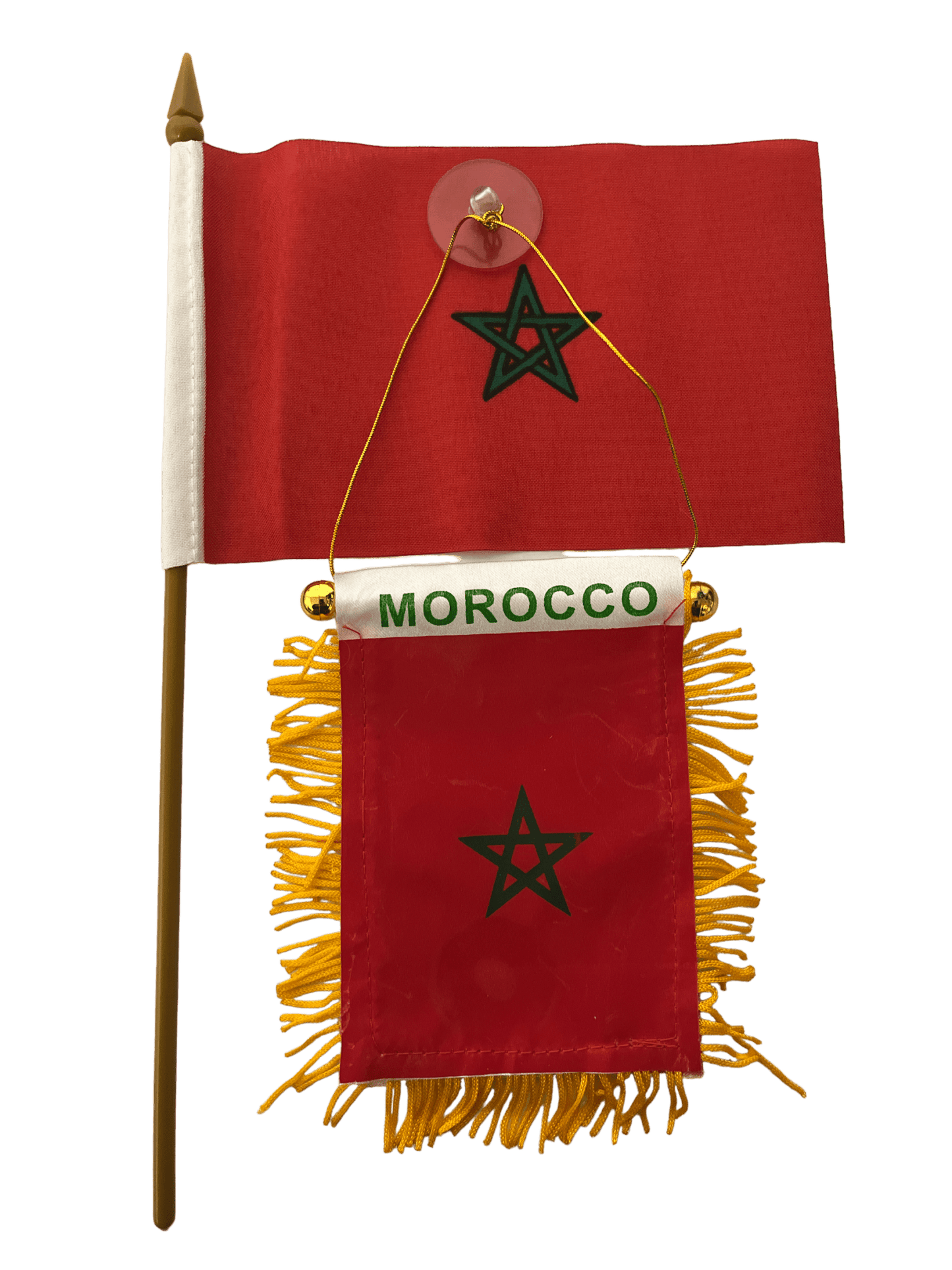 Mini drapeau et bannière de voiture Maroc
